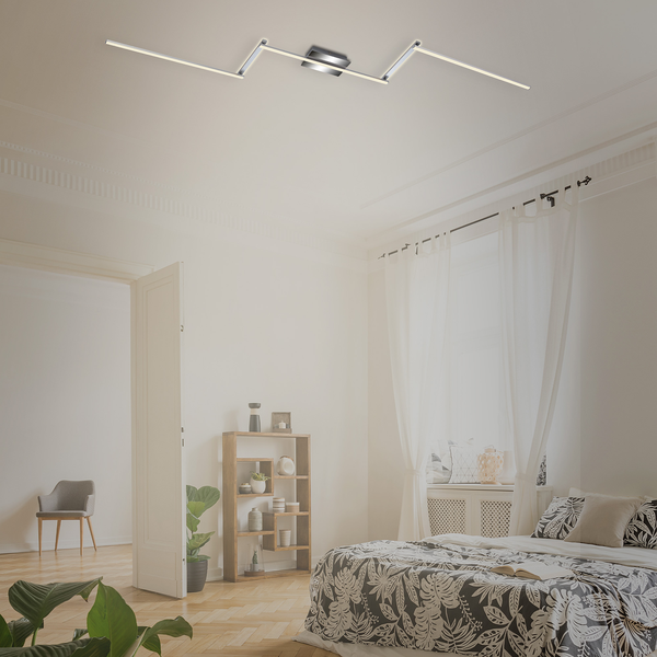 LED-Deckenleuchte Staff IV - Polycarbonat / Eisen - 1-flammig