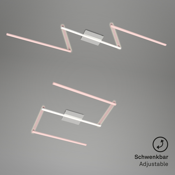 LED-Deckenleuchte Staff IV - Polycarbonat / Eisen - 1-flammig