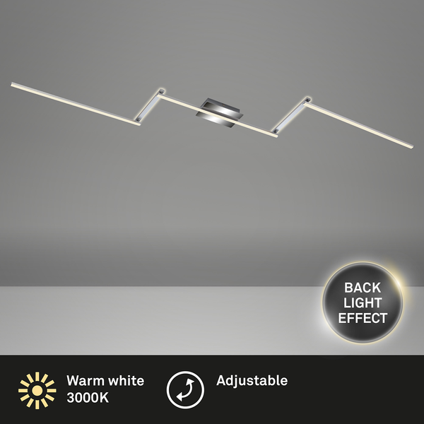 LED-Deckenleuchte Staff IV - Polycarbonat / Eisen - 1-flammig