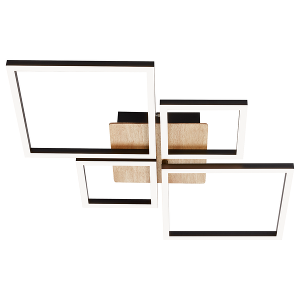 LED-Deckenleuchte Frame VII - Polycarbonat / Eisen - 1-flammig