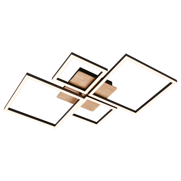 LED-Deckenleuchte Frame VII - Polycarbonat / Eisen - 1-flammig
