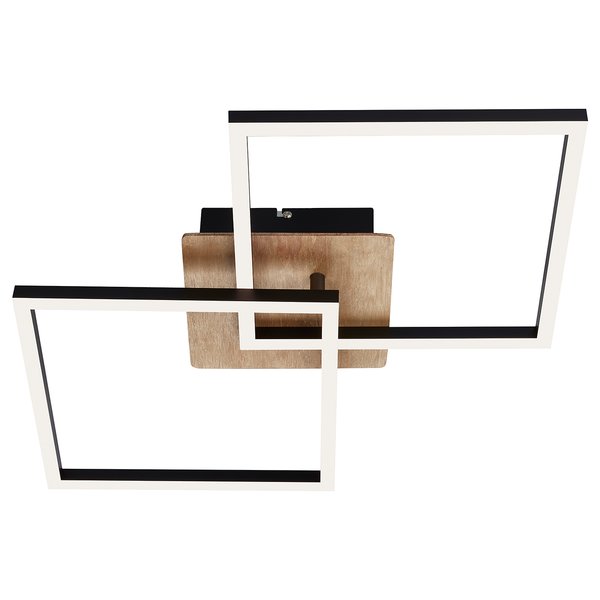 LED-Deckenleuchte Frame VIII - Polycarbonat / Eisen - 1-flammig