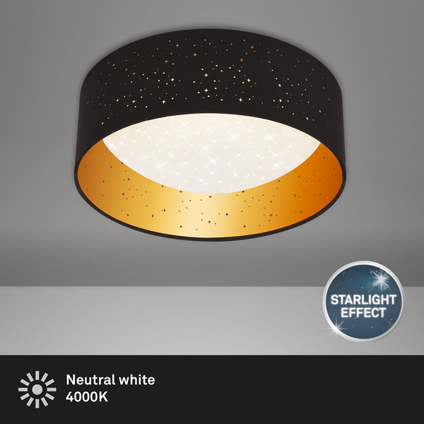 LED-Deckenleuchte Maila III - Polycarbonat / Eisen - 1-flammig