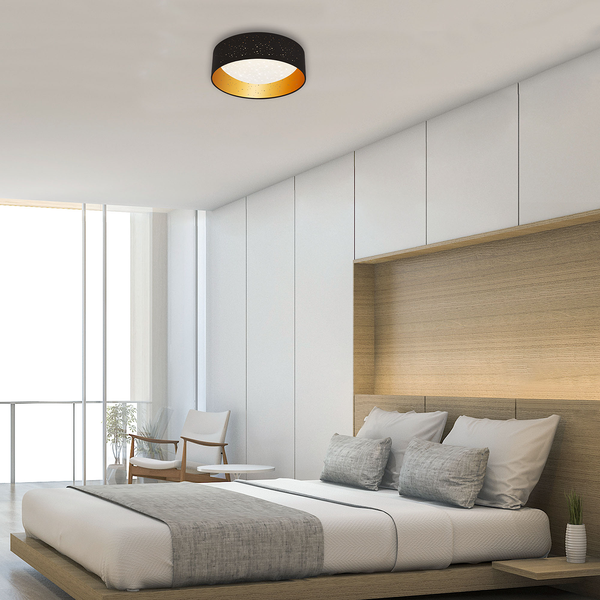 LED-Deckenleuchte Maila III - Polycarbonat / Eisen - 1-flammig