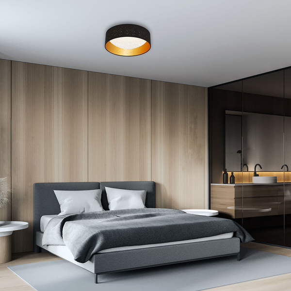 LED-Deckenleuchte Maila III - Polycarbonat / Eisen - 1-flammig