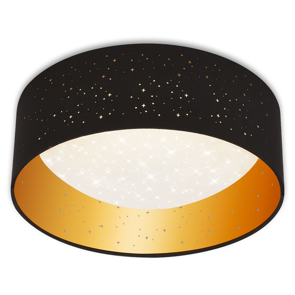 LED-Deckenleuchte Maila III - Polycarbonat / Eisen - 1-flammig