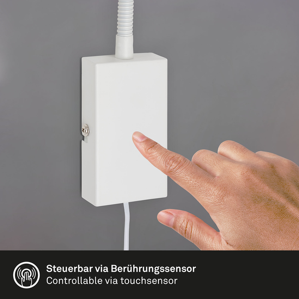 LED-Tischleuchte Tusi - Eisen - 1-flammig - Weiß