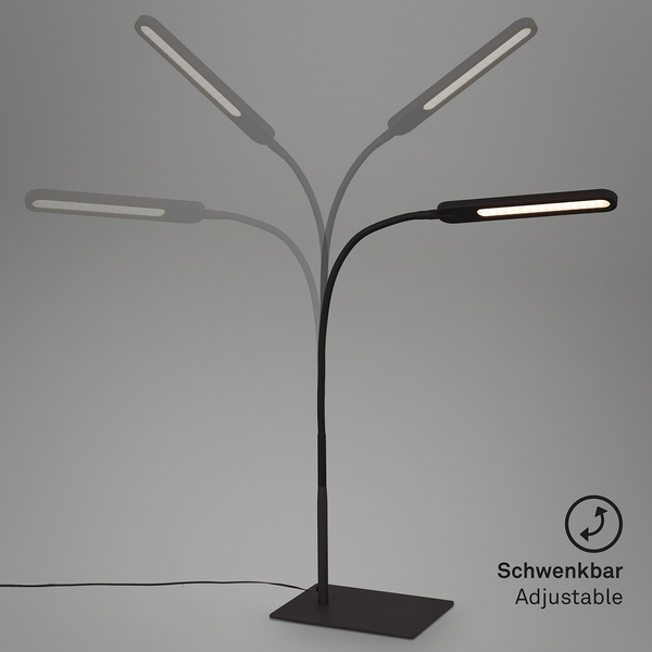 LED-Tischleuchte Servo I - Polycarbonat - 1-flammig - Schwarz