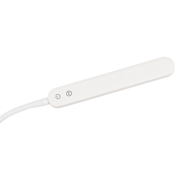 LED-Stehleuchte Servo - Polycarbonat / Eisen - 1-flammig - Weiß