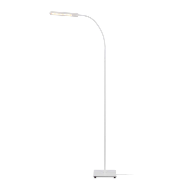 LED-Stehleuchte Servo - Polycarbonat / Eisen - 1-flammig - Weiß