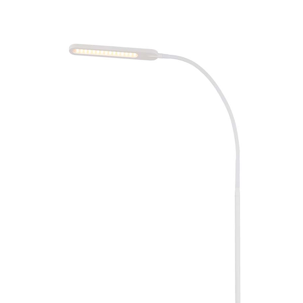 LED-Stehleuchte Servo - Polycarbonat / Eisen - 1-flammig - Weiß