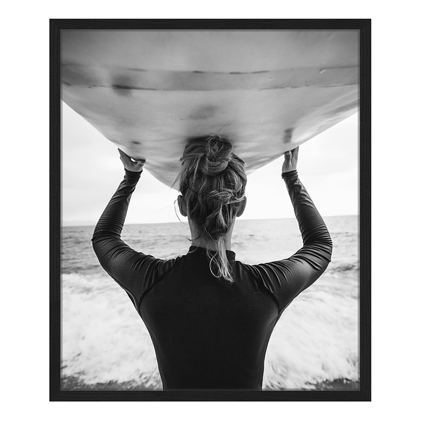 Bild Ready to surf - Buche massiv / Plexiglas - 53 x 63 cm