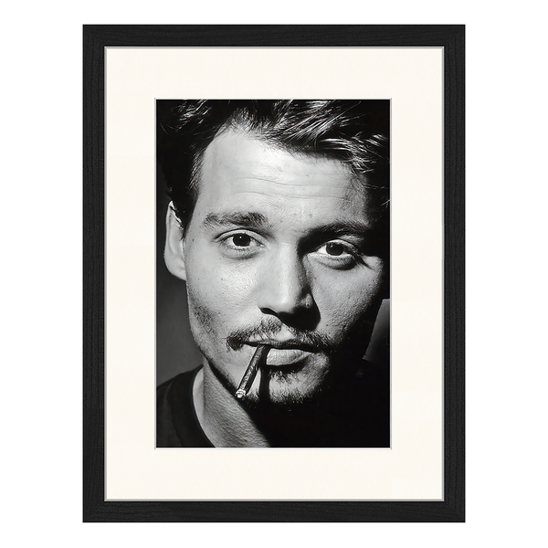 Bild Johnny Depp - Buche massiv / Plexiglas - 33 x 43 cm