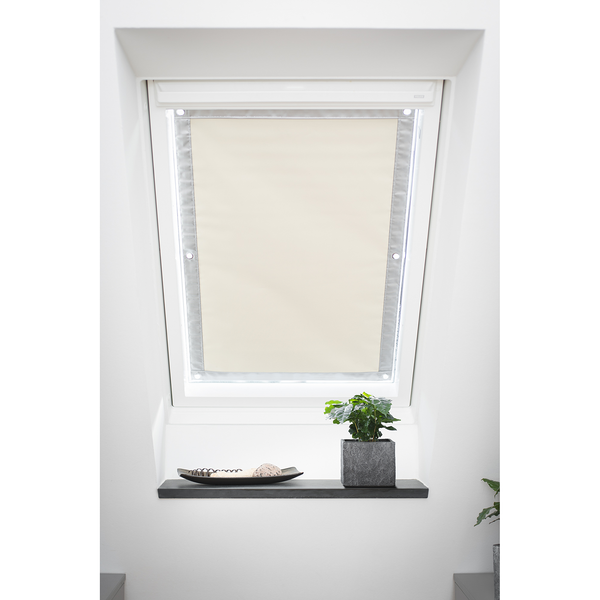 Dachfenster Sonnenschutz Haftfix II - Polyester - Beige - 47 x 97 cm