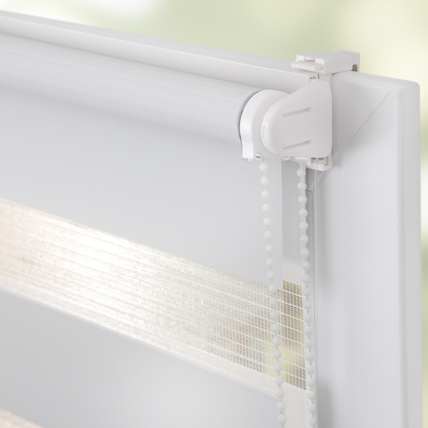 Duo-Rollo Klemmfix III - Polyester - Weiß - 80 x 150 cm