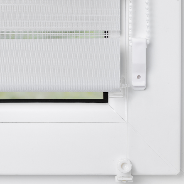 Duo-Rollo Klemmfix III - Polyester - Weiß - 80 x 150 cm