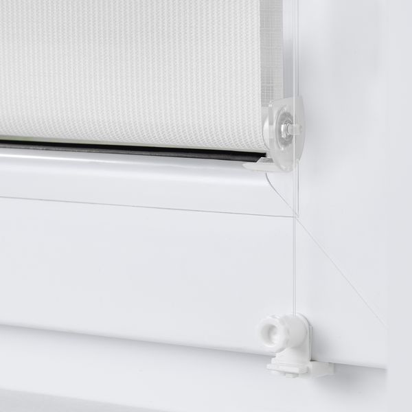 Duo-Rollo Klemmfix III - Polyester - Weiß - 80 x 150 cm
