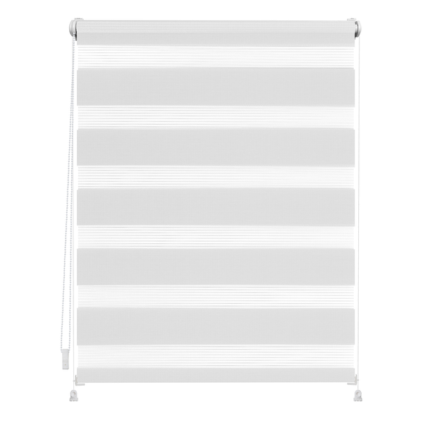 Duo-Rollo Klemmfix III - Polyester - Weiß - 90 x 220 cm