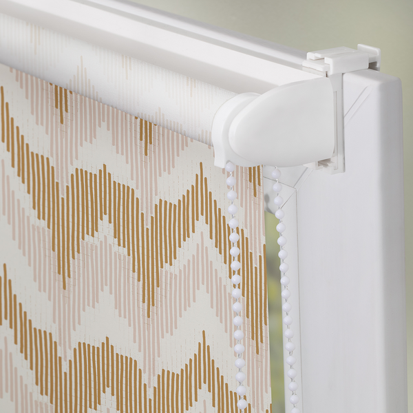 Klemmfix Rollo Boho Zig Zack - Polyester - Gelb - 90 x 150 cm