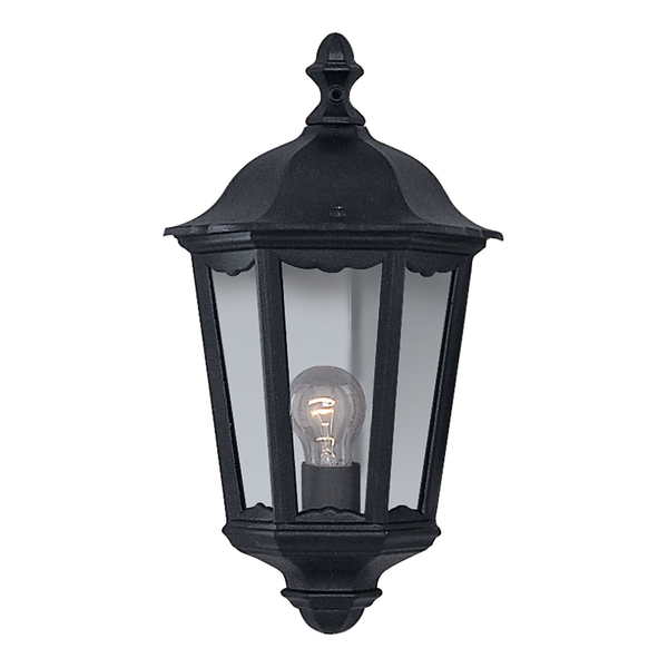 Wandleuchte Alex II - Klarglas / Aluminium - 1-flammig