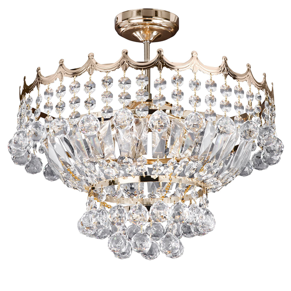 Kronleuchter Versailles I - Kristallglas / Stahl - 5-flammig