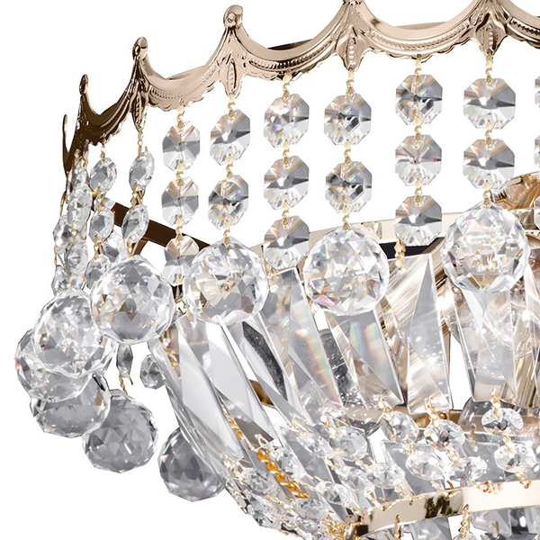 Kronleuchter Versailles I - Kristallglas / Stahl - 5-flammig