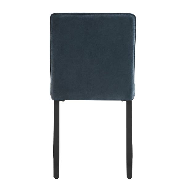 Polsterstuhl Tilton I (2er-Set) - Microfaser - Dunkelgrau