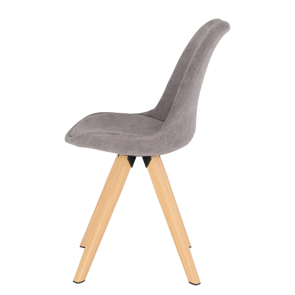 Polsterstuhl Taskan II (2er-Set) - Grau