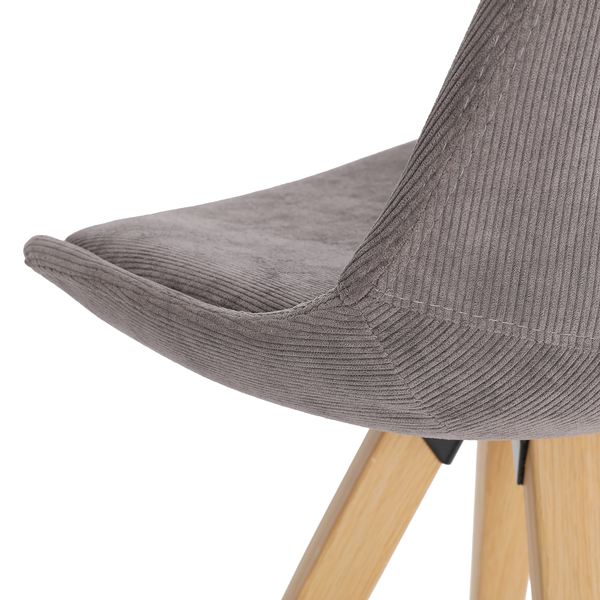 Polsterstuhl Taskan II (2er-Set) - Grau
