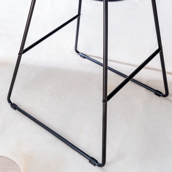 Barstuhl Ceza (2er-Set) - Beige / Schwarz