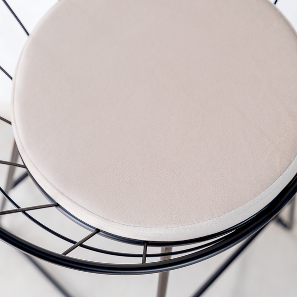 Barstuhl Ceza (2er-Set) - Beige / Schwarz