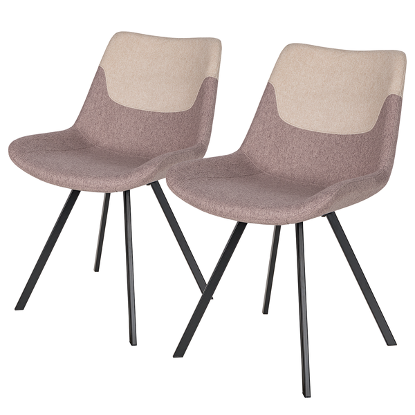 Esszimmerstuhl Cielo II (2er-Set) - Steinbraun