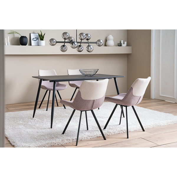 Esszimmerstuhl Cielo II (2er-Set) - Steinbraun