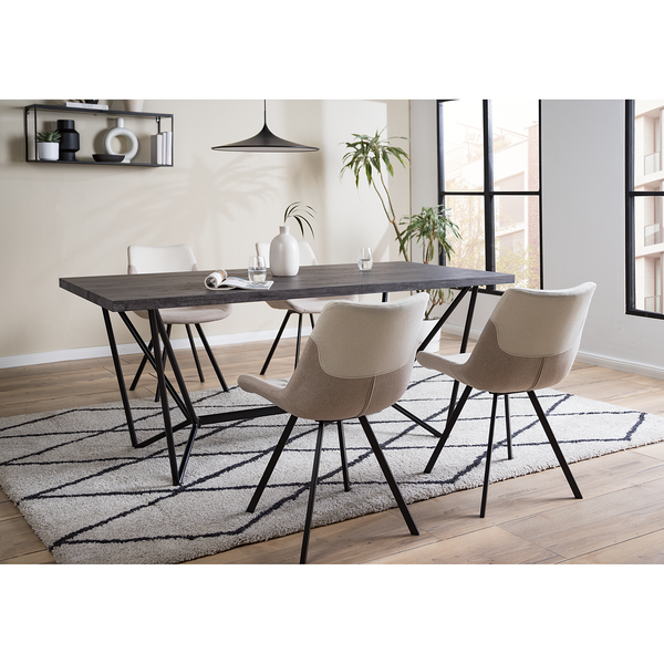 Esszimmerstuhl Cielo II (2er-Set) - Creme