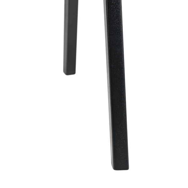 Esszimmerstuhl Bogmoor (2er-Set) - Kunstleder / Esche massiv - Schwarz