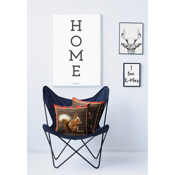 Dekokissen Sam - Baumwolle / Leinen - Mehrfarbig