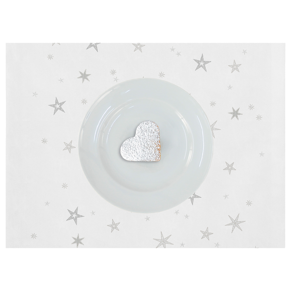 Tischset 9600 (1er-Set) - Polyester / Viskose - Silber