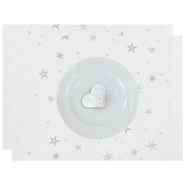 Tischset 9600 (1er-Set) - Polyester / Viskose - Silber