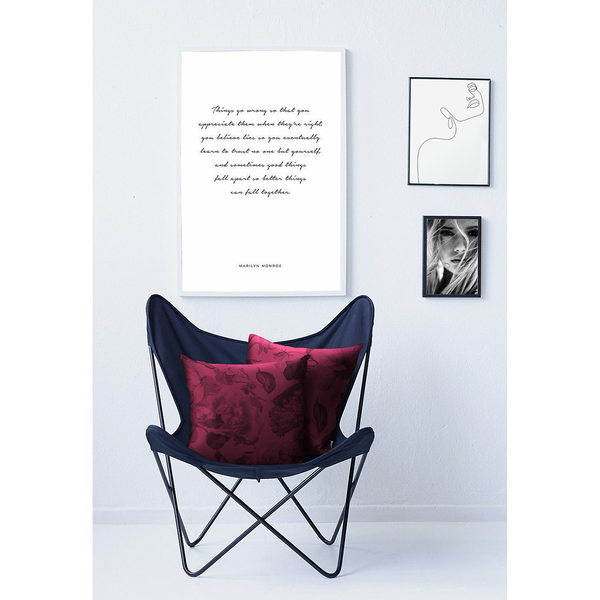 Dekokissen 5255 - Baumwolle - Rot - 39 x 39 cm