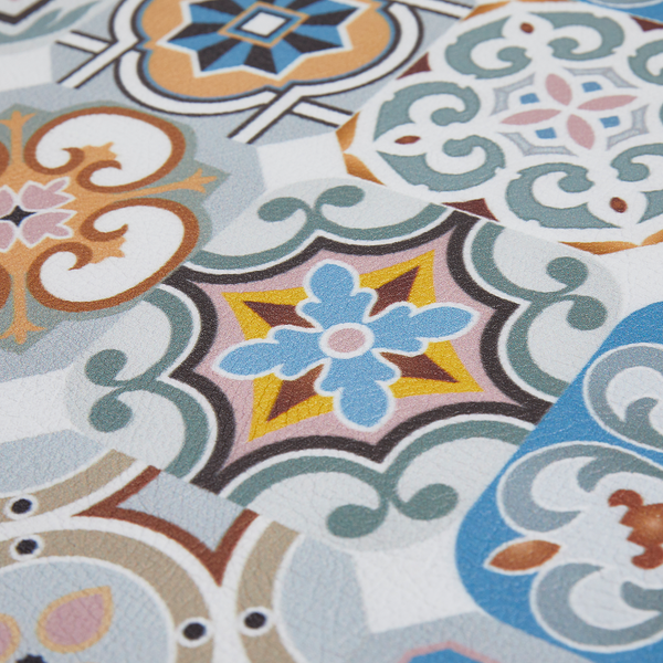 Vinylteppich Marrakesch I - Polyvinylchlorid - Grau