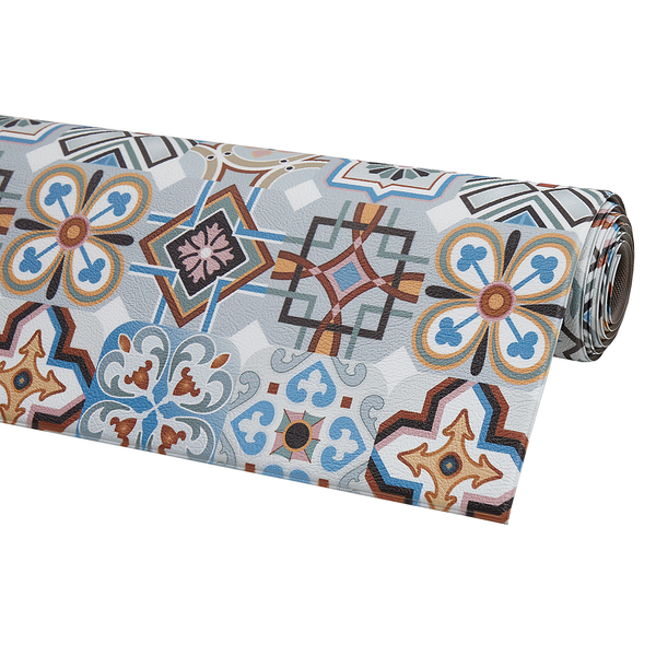 Vinylteppich Marrakesch I - Polyvinylchlorid - Grau