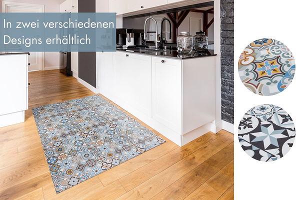 Vinylteppich Marrakesch I - Polyvinylchlorid - Grau