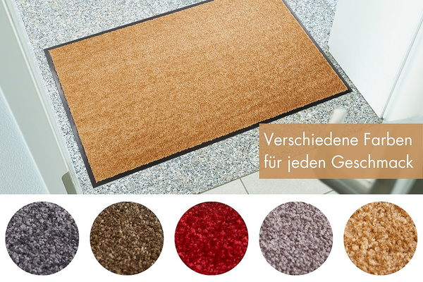 Fußmatte Super Wash & Clean - Polyamid - Beige - 60 x 90 cm