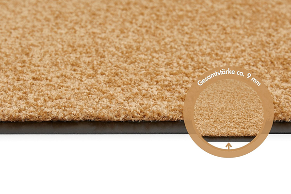 Fußmatte Super Wash & Clean - Polyamid - Beige - 60 x 90 cm