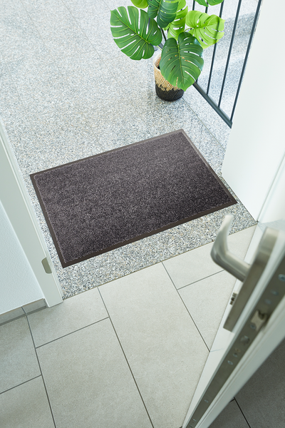 Fußmatte Super Wash & Clean - Polyamid - Schwarz - 90 x 150 cm