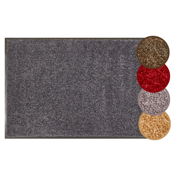 Fußmatte Super Wash & Clean - Polyamid - Schwarz - 90 x 150 cm