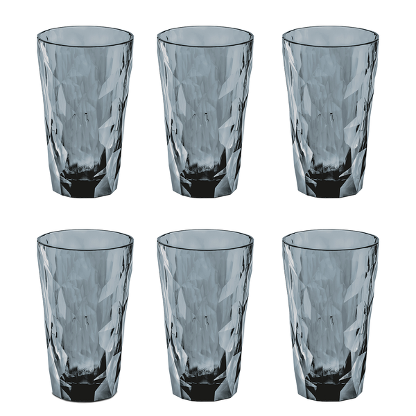 Superglas Club No. 6 (6er-Set) - Kunststoff - 0,3L - Grau