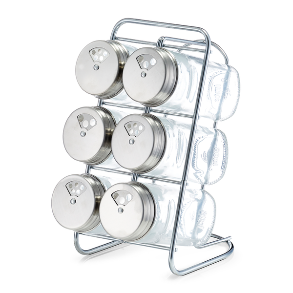 Gewürzständer-Set Hek (7-tlg.) - Klarglas - transparent - 9,3 x 15 x 18