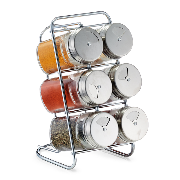 Gewürzständer-Set Hek (7-tlg.) - Klarglas - transparent - 9,3 x 15 x 18