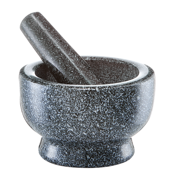 Mörser-Set Varkala - Granit - Anthrazit - Durchmesser: 13 cm
